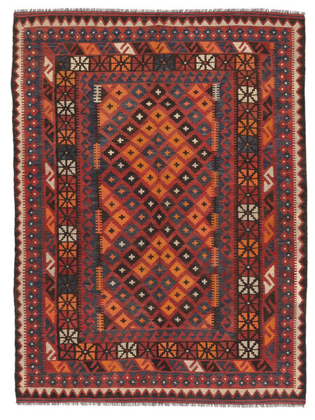 152X202 Kilim Maimane Rug Oriental Dark Red/Black (Wool, Afghanistan) Carpetvista