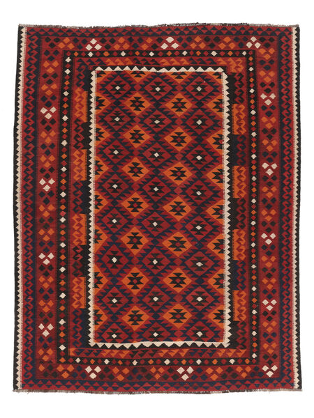  Oriental Kilim Maimane Rug 196X248 Dark Red/Black Wool, Afghanistan Carpetvista