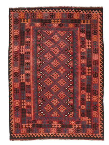  Kilim Maimane Rug 197X275 Dark Red/Black Carpetvista