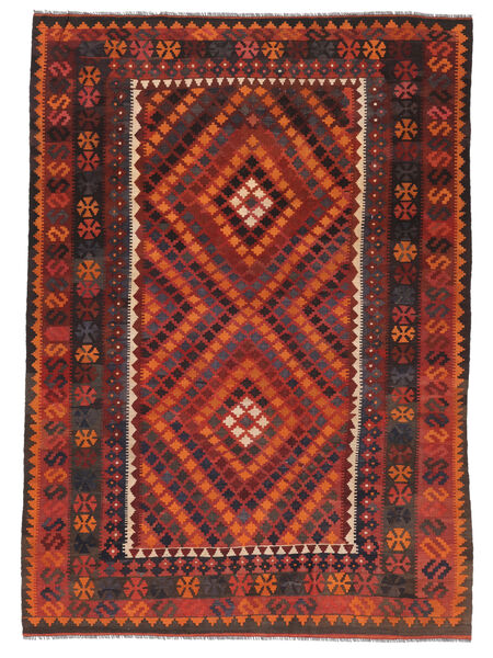  Kilim Maimane Rug 206X292 Dark Red/Black Carpetvista