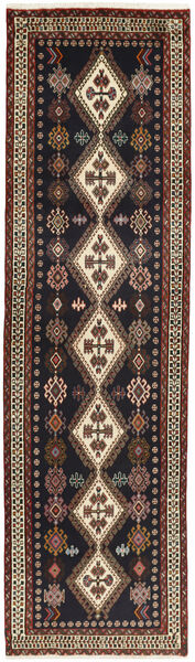  Persian Afshar Rug 85X305 Runner
 Black/Brown (Wool, Persia/Iran)