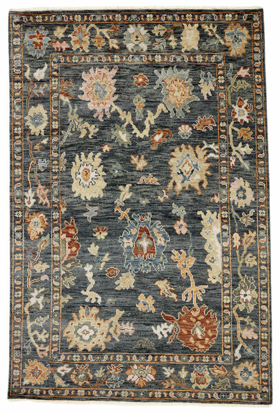  Oushak Indo Rug 165X248 Black/Brown