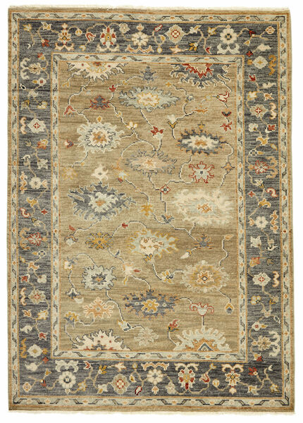  Oushak Indo Rug 305X400 Wool Brown/Dark Yellow Large