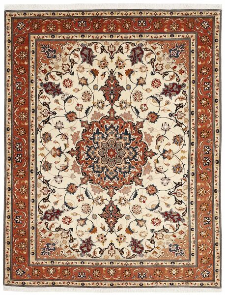  Oriental Tabriz 50 Raj Rug 150X197 Brown/Beige Wool, Persia/Iran