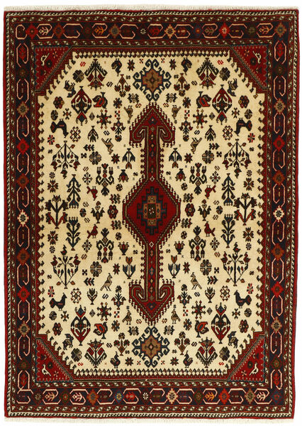  Persian Abadeh Rug 103X143 Black/Orange (Wool, Persia/Iran)