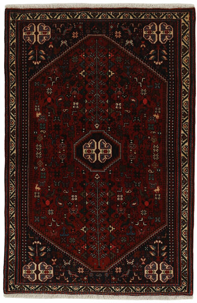  94X143 Abadeh Rug Black/Brown Persia/Iran