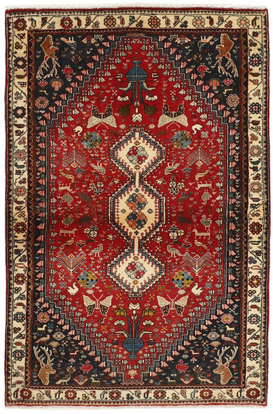  100X154 Abadeh Rug Black/Dark Red Persia/Iran