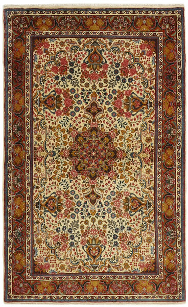  109X180 Medallion Small Qum Kork/Silk Rug Wool