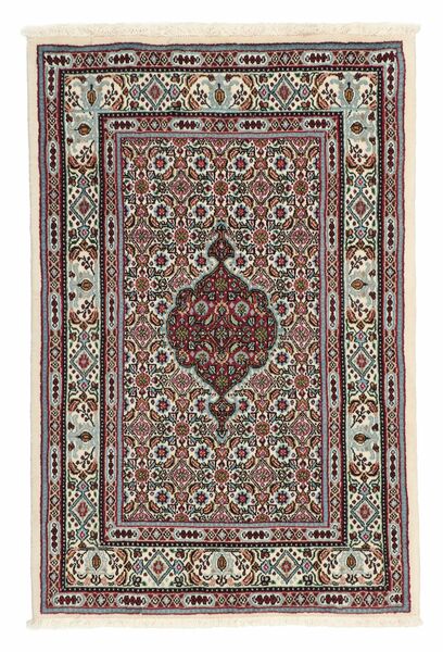  Persian Moud Rug 80X122 Black/Brown (Wool, Persia/Iran)