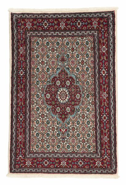  Oriental Moud Rug 80X120 Black/Brown Wool, Persia/Iran