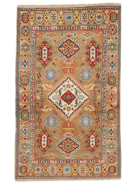  Kazak Fine Rug 90X149 Brown/Dark Red Carpetvista