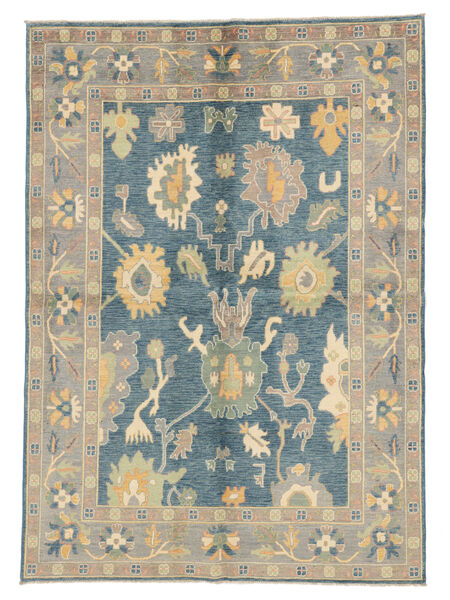  Oriental Kazak Fine Rug 172X239 Dark Yellow/Dark Teal Wool, Afghanistan Carpetvista