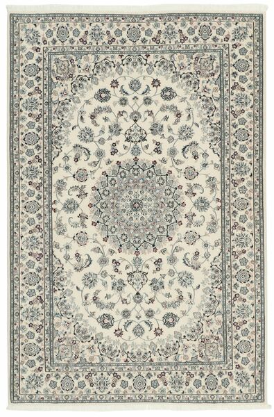  135X205 Medallion Small Nain 6La Sherkat Farsh Rug Wool