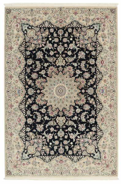 Nain 6La Sherkat Farsh Rug 138X209 Black/Orange Wool, Persia/Iran