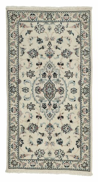  Oriental Nain 9La Rug 73X138 Green/Dark Green Wool, Persia/Iran