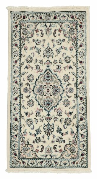  Oriental Nain 9La Rug 70X135 Green/Yellow Wool, Persia/Iran