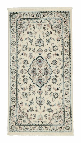  Persian Nain 9La Rug 70X135 Yellow/Green (Wool, Persia/Iran)