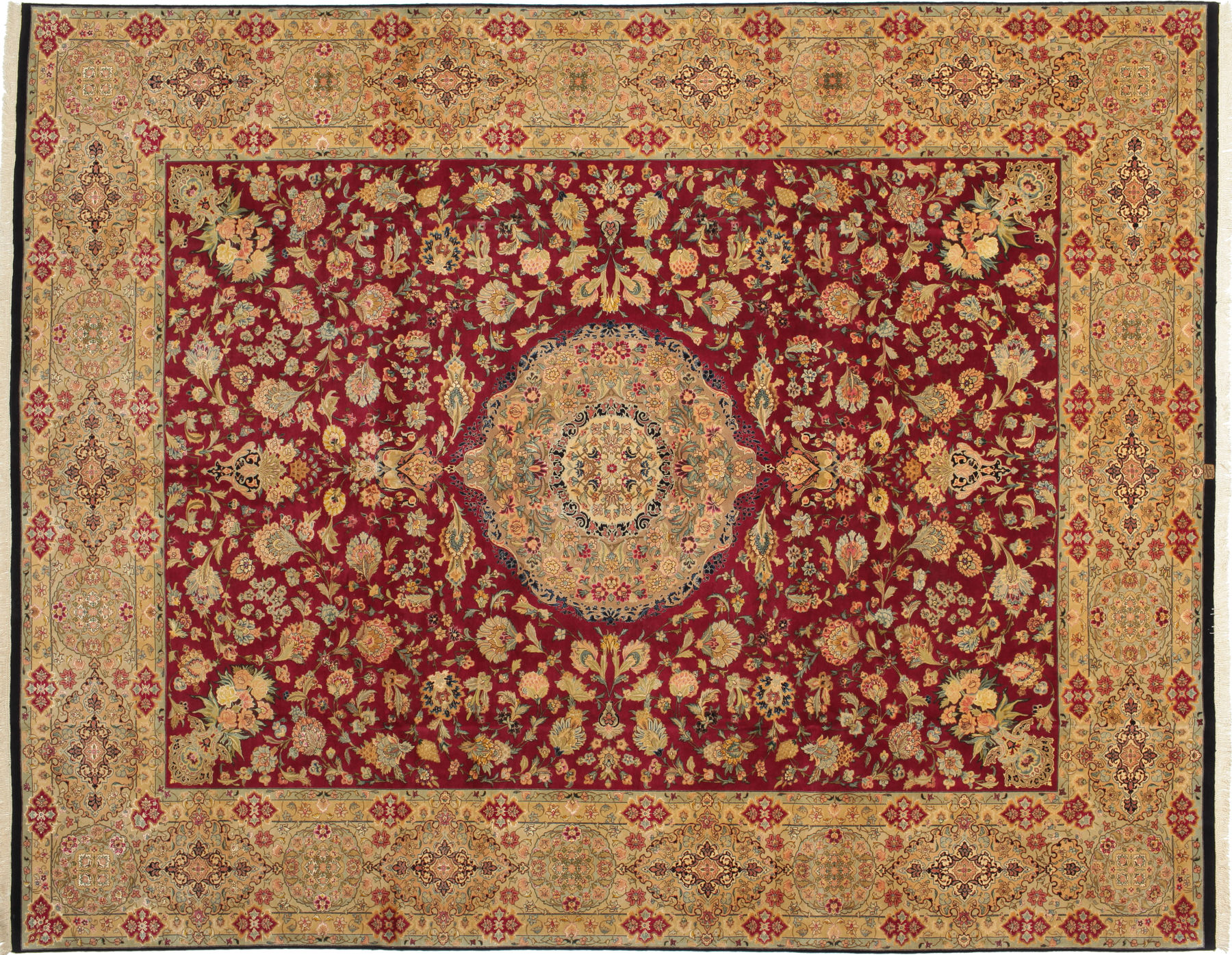
    Tabriz 50 Raj with silk - Orange - 304 x 411 cm
  