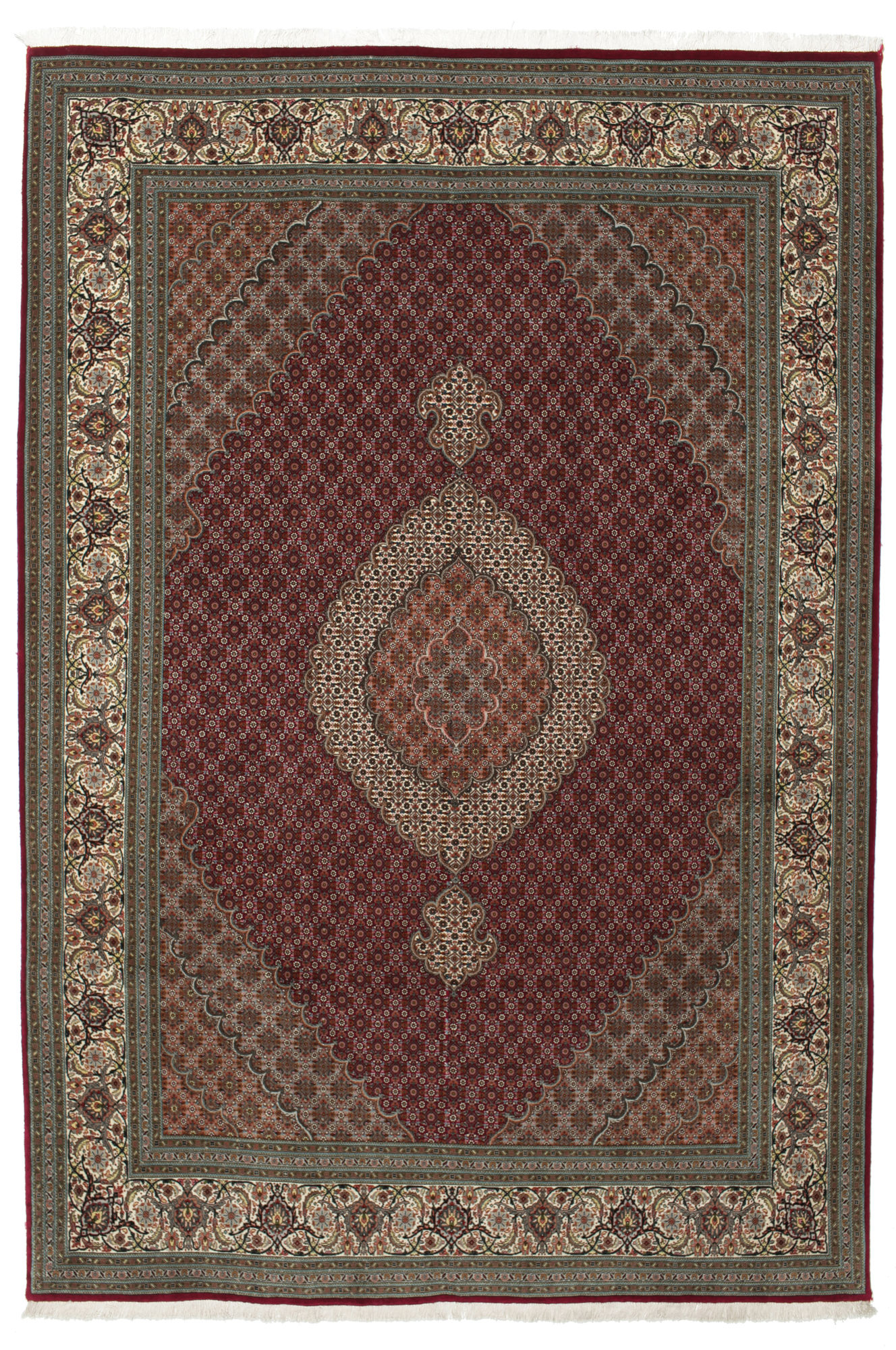 
    Tabriz 50 Raj with silk - Brown - 210 x 310 cm
  