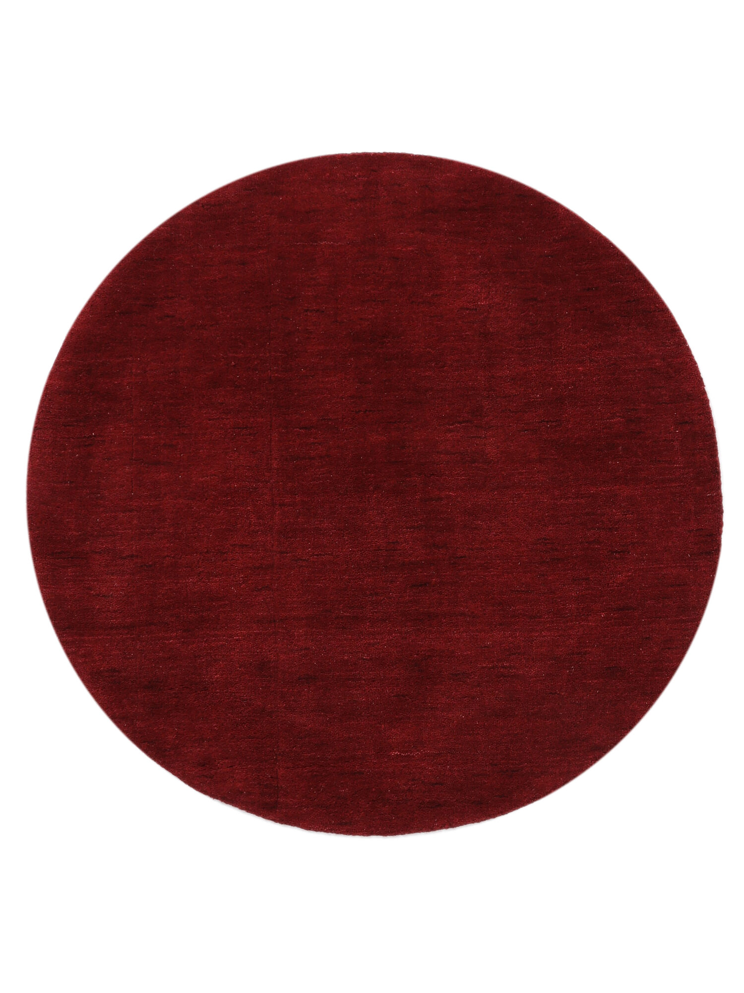 Handloom Matta - Mörkröd Ø 100
