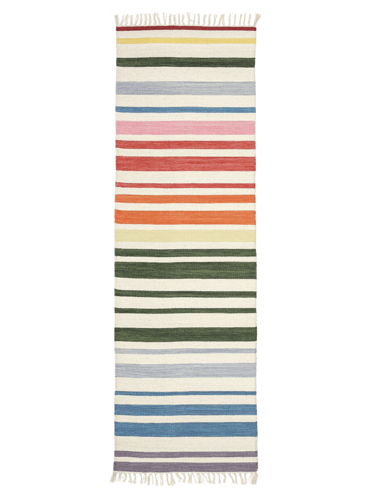 Rainbow Stripe Matta - Flerfärgad 80x250