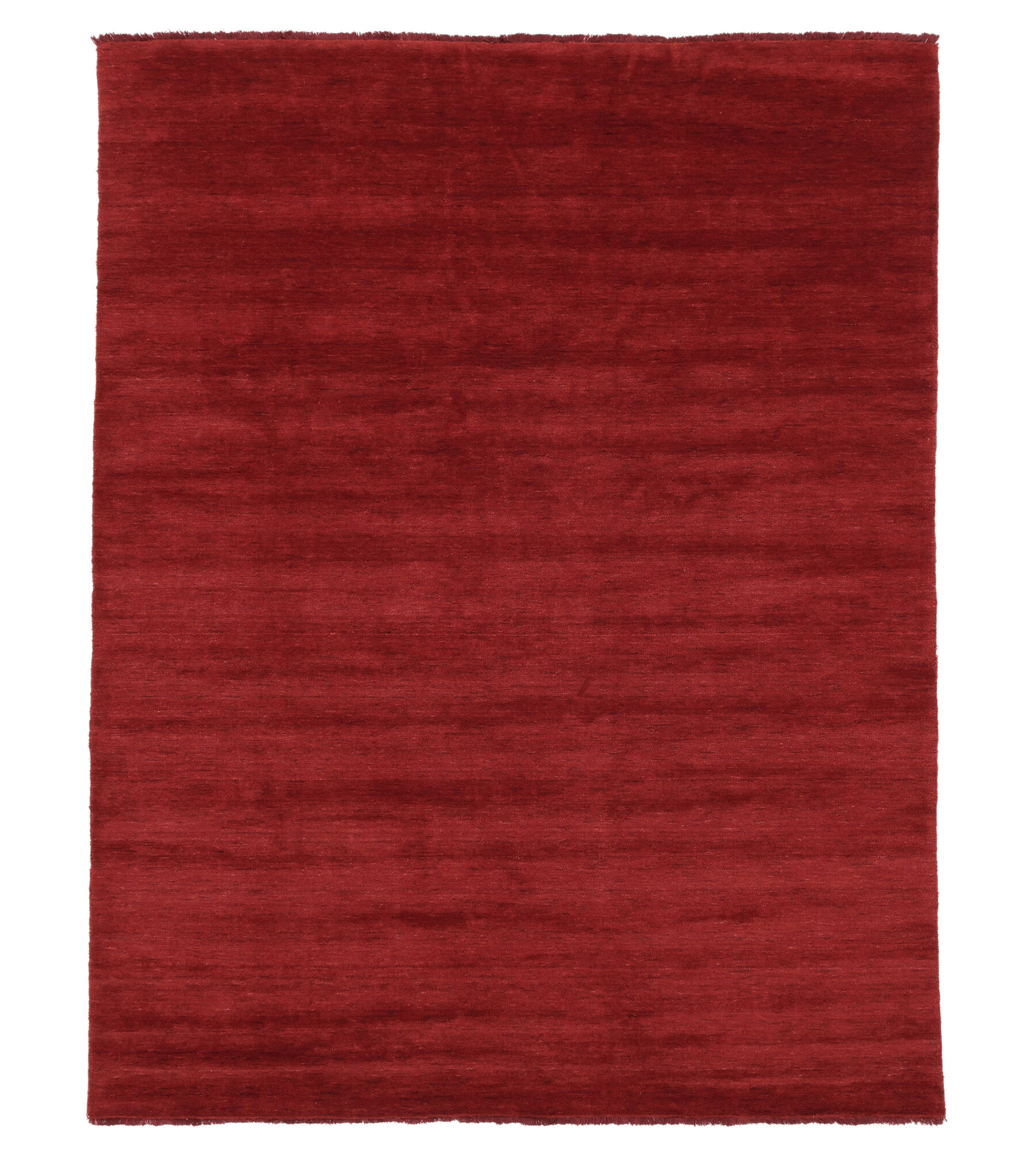 Handloom fringes Matta - Mörkröd 250x300