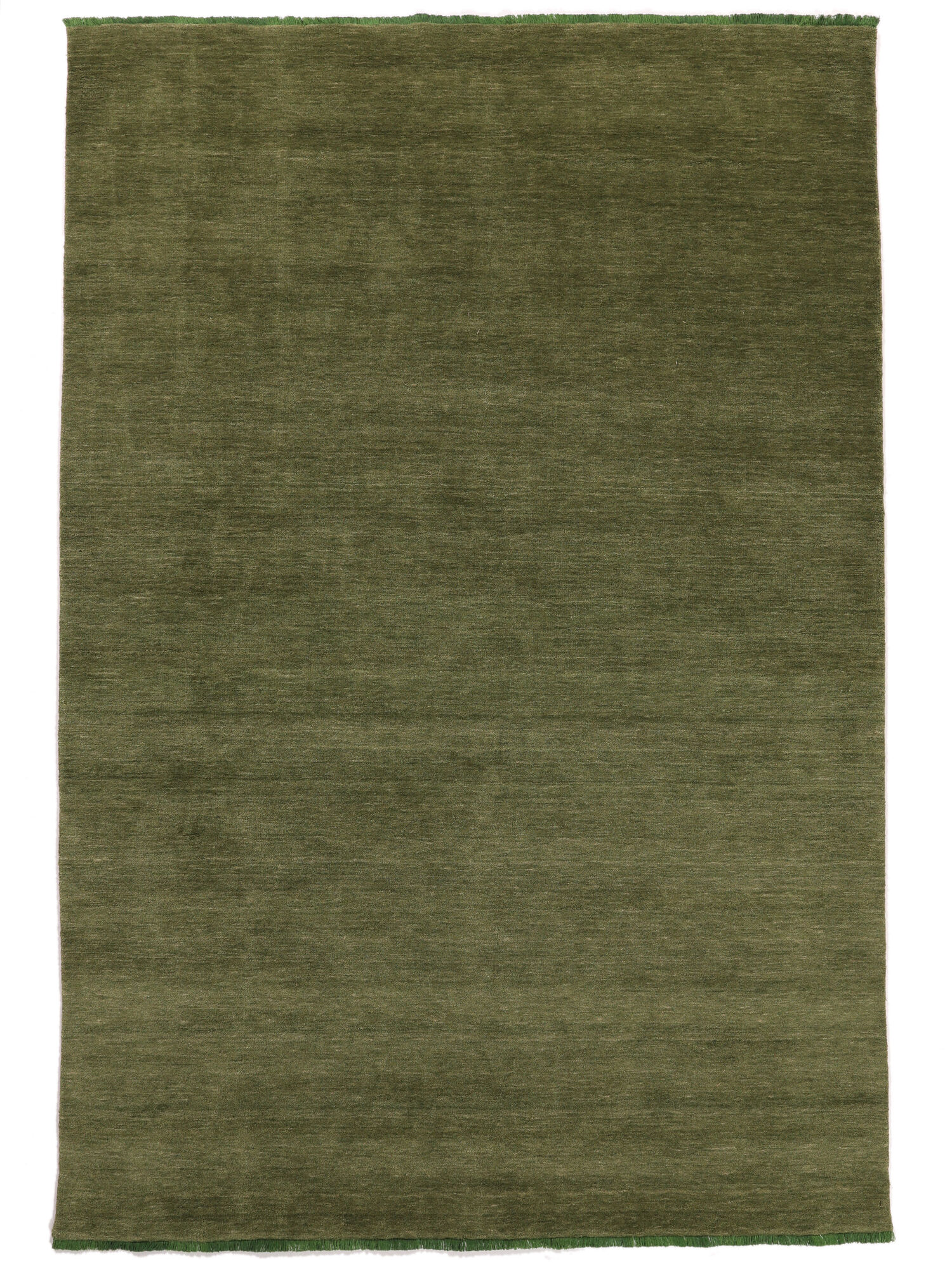Handloom fringes Matta - Grön 250x350