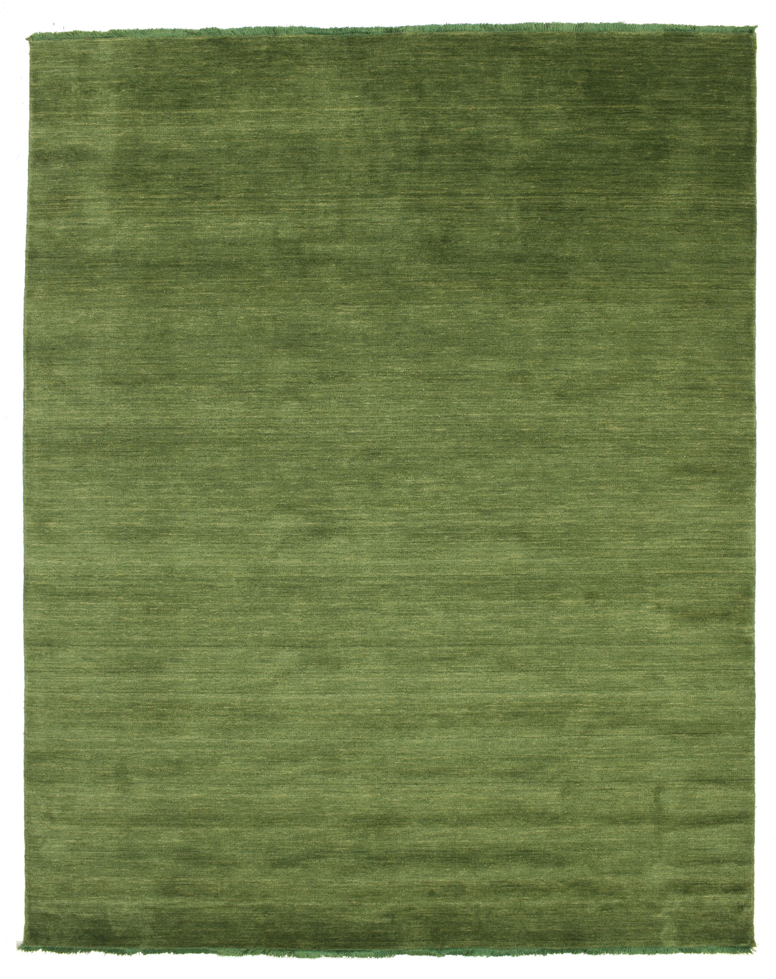 Handloom fringes Matta - Grön 200x250