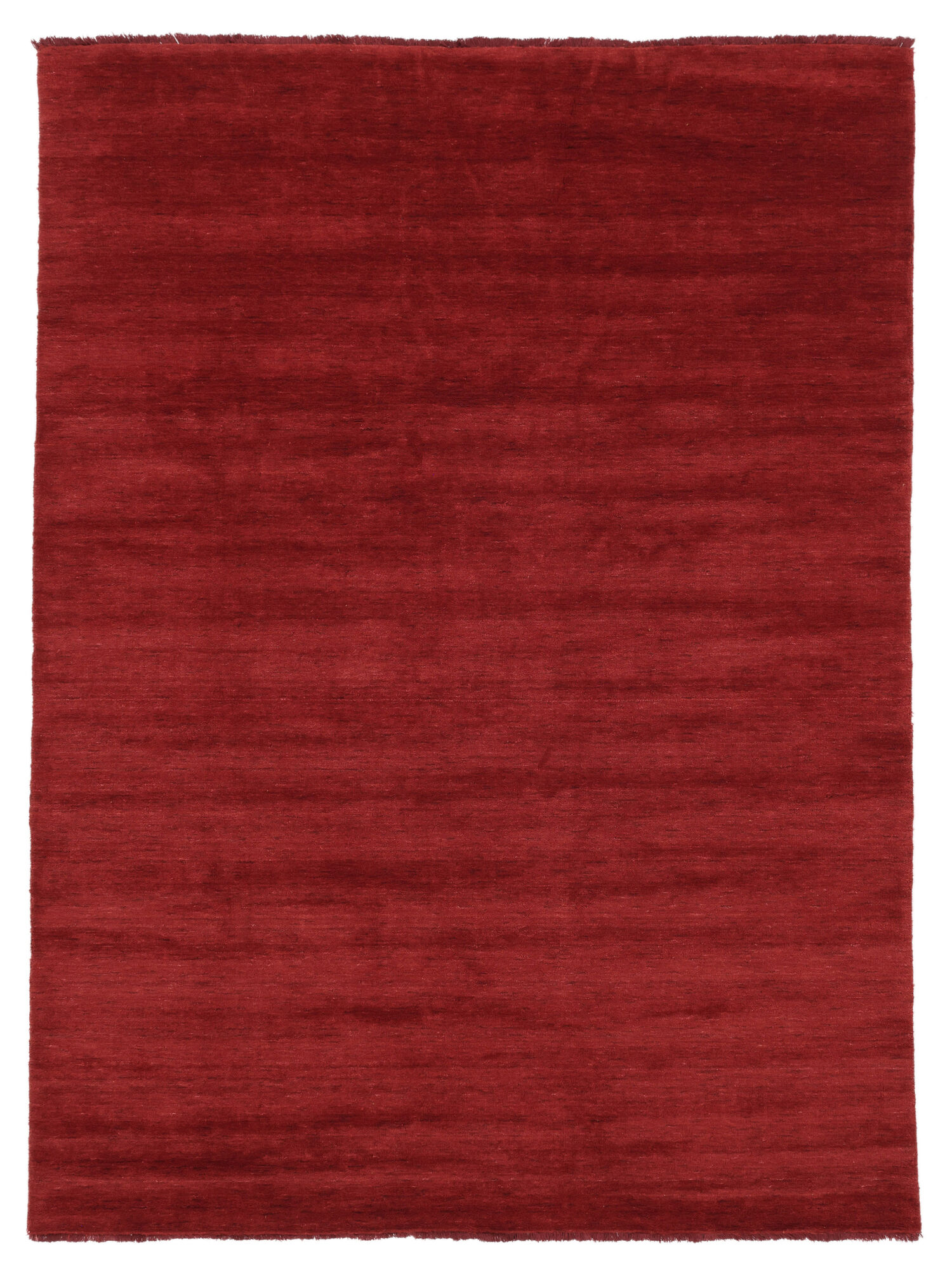 Handloom fringes Matta - Mörkröd 300x400