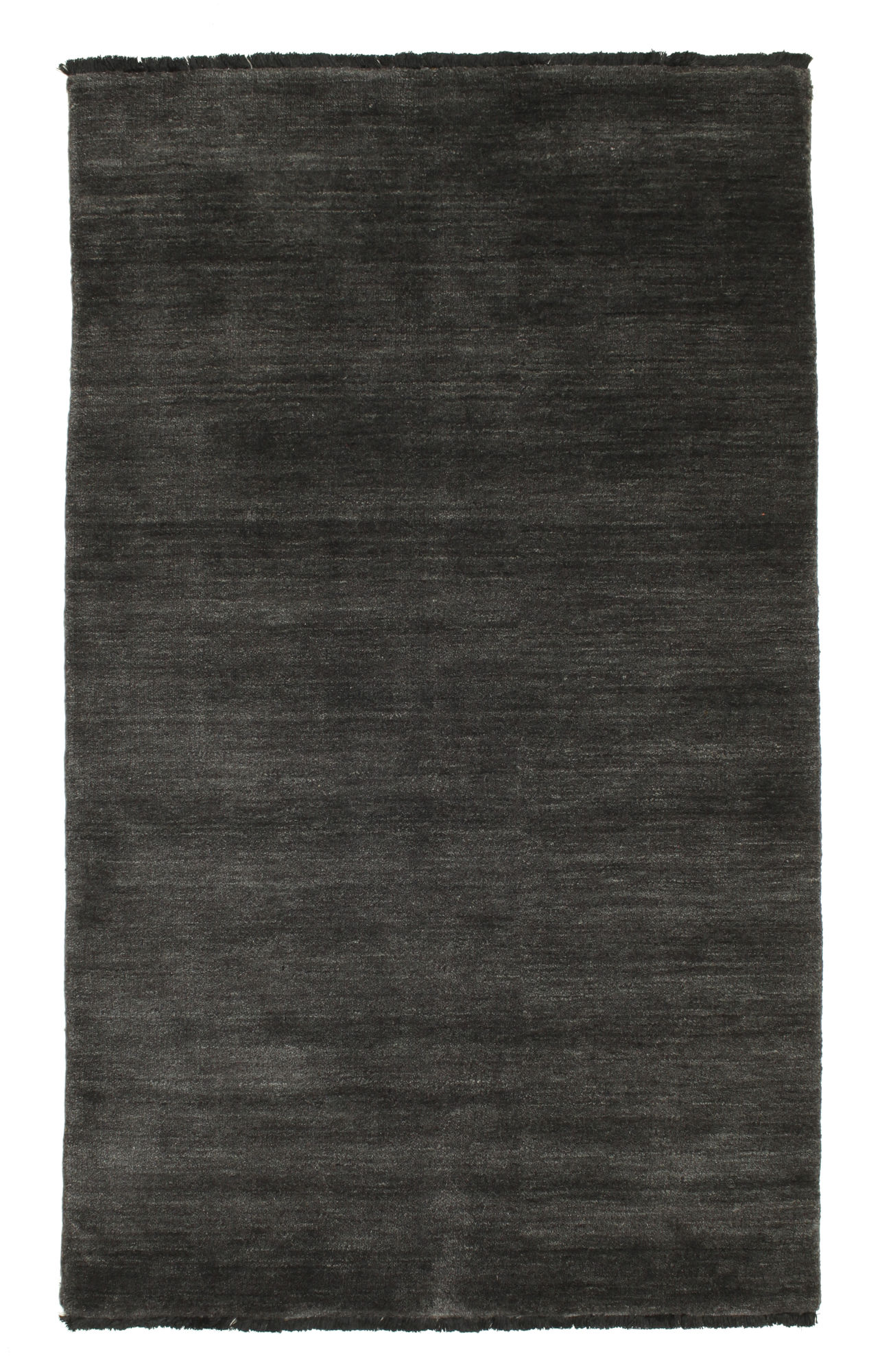 Handloom fringes Matta - Svart / Grå 100x160