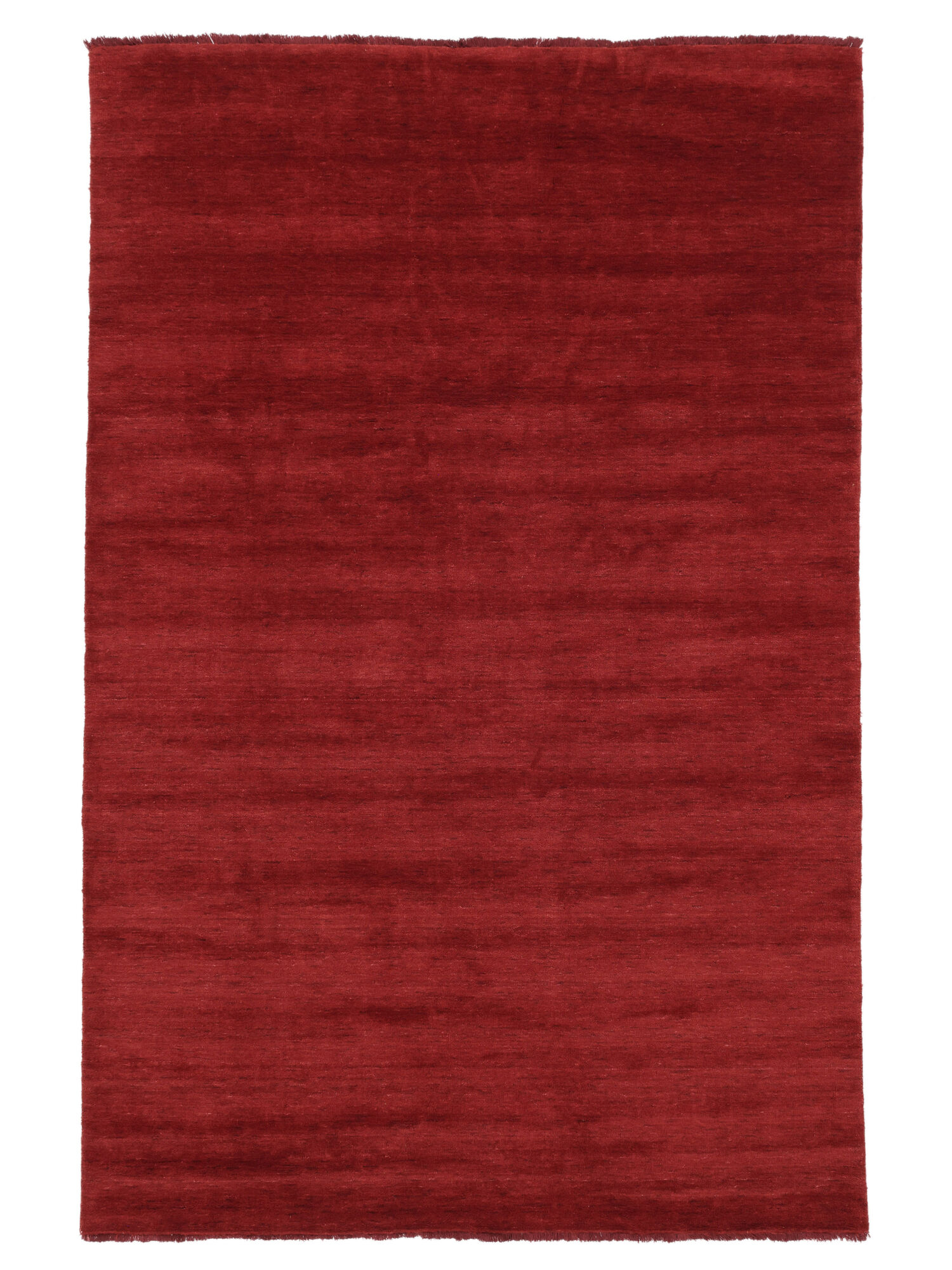Handloom fringes Matta - Mörkröd 140x200