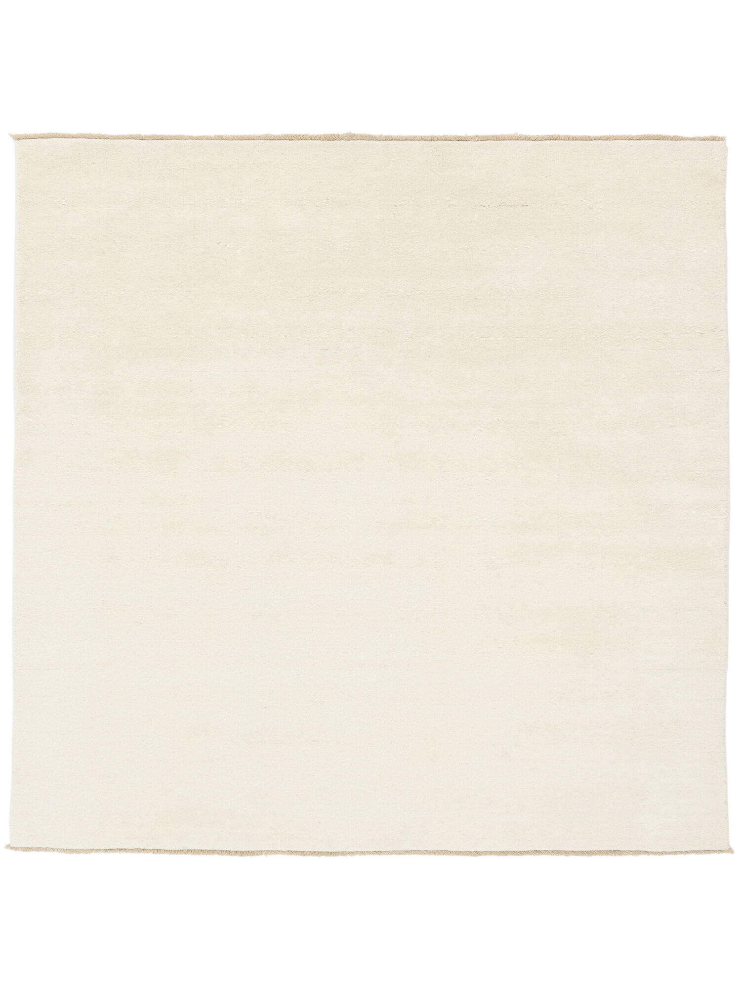 
    Handloom fringes - Ivory white - 300 x 300 cm
  