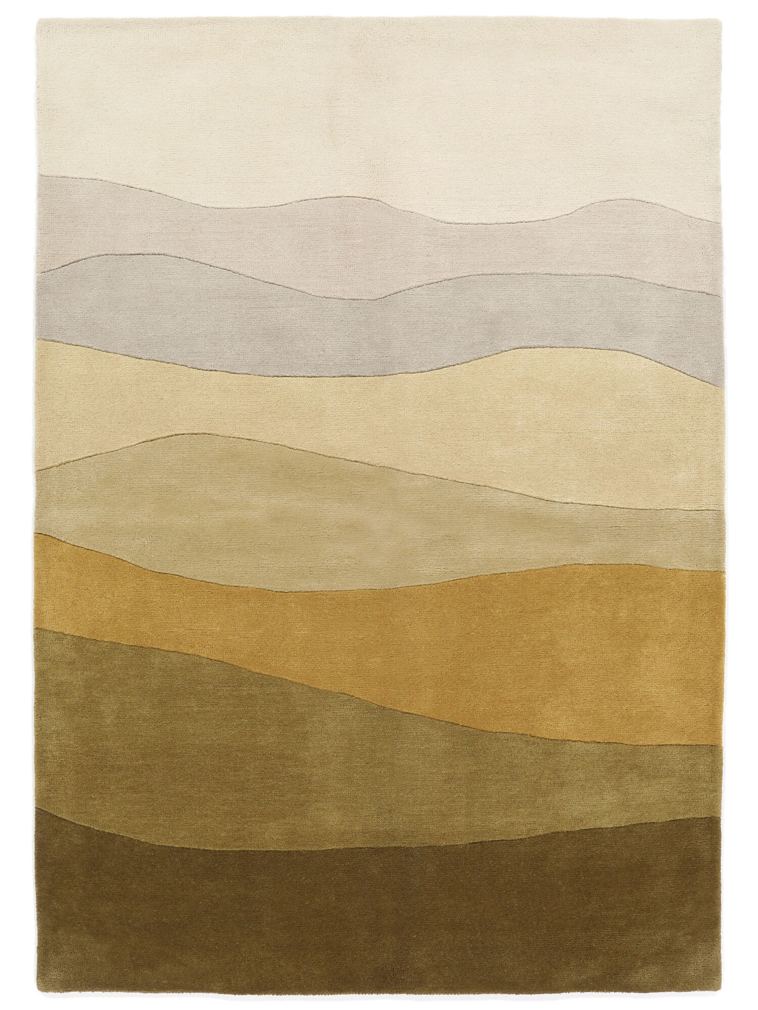 Feeling Handtufted Matta - Senapsgul 160x230