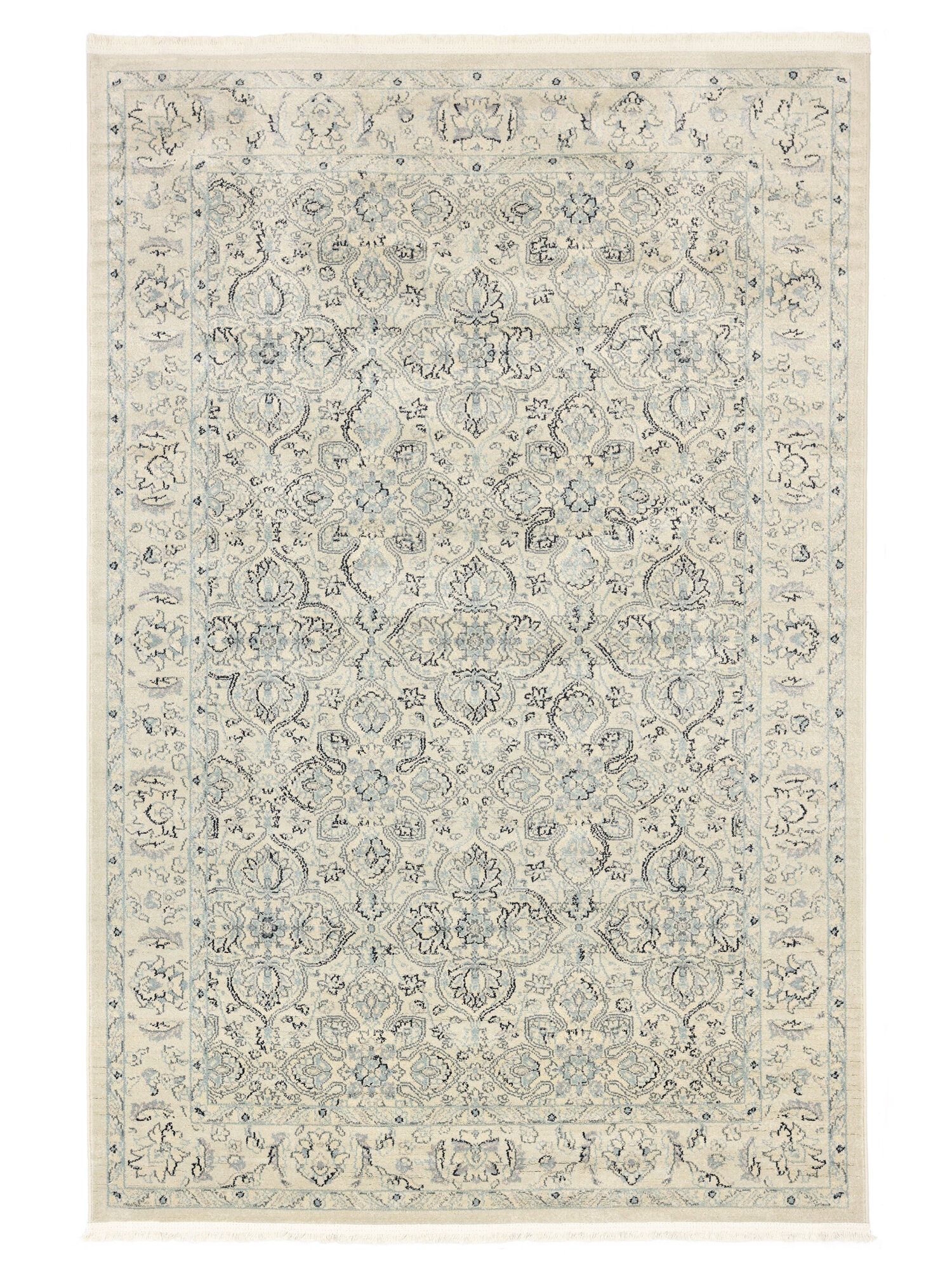 Ziegler Greenville Matta - Krämbeige / Ljusblå 160x230