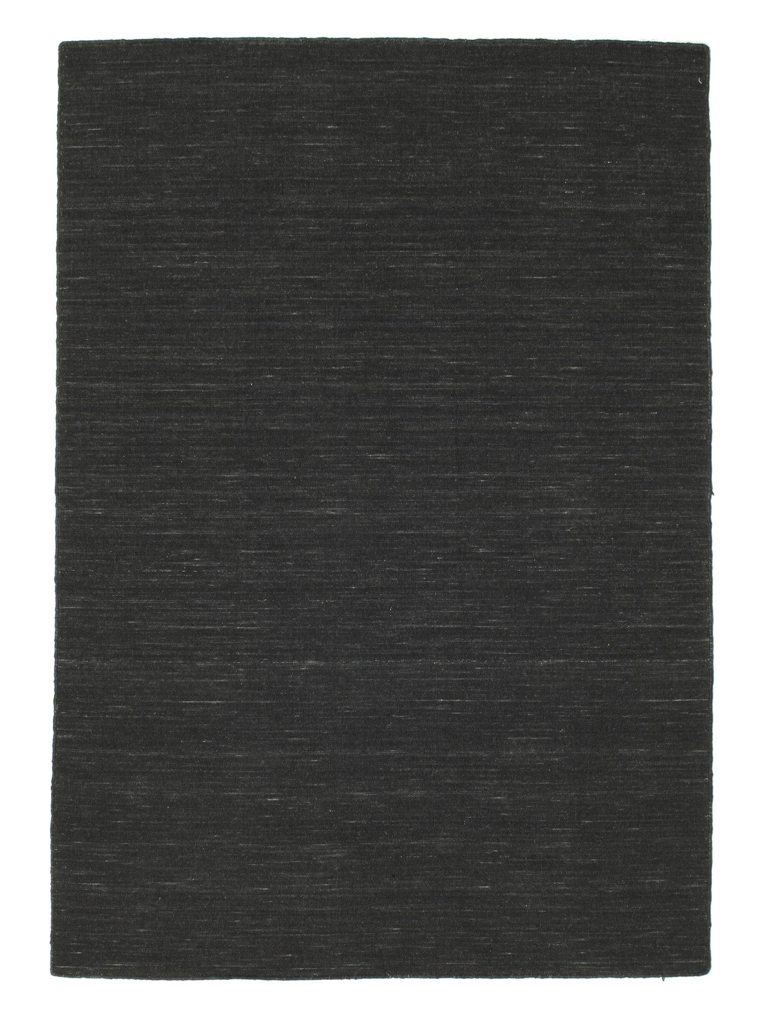 Tapis jonc de mer Paro fin natté 4x4 ganse coton noire (200x290 cm