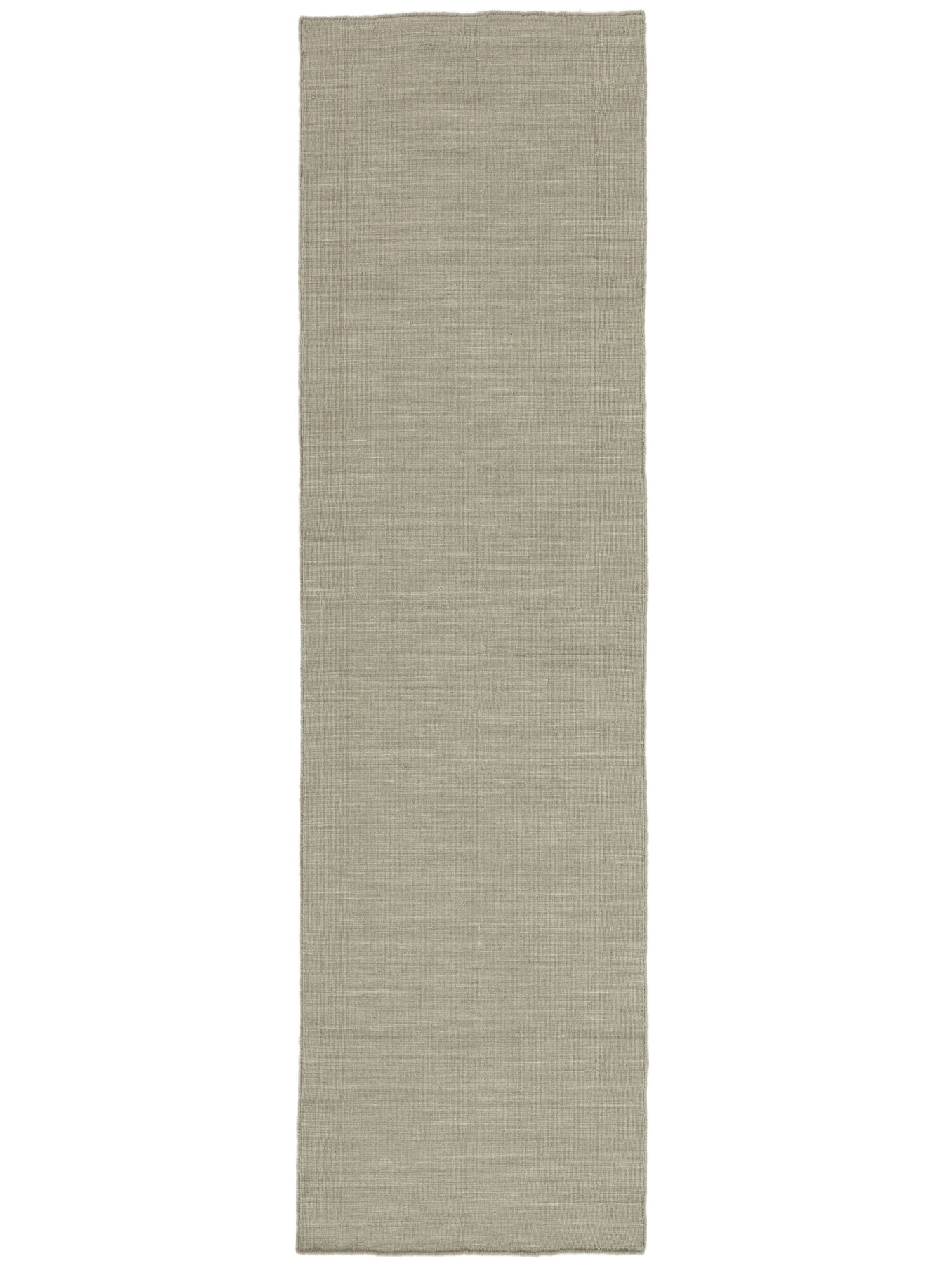 Kelim loom Teppich – Hellgrau / Beige 80×300