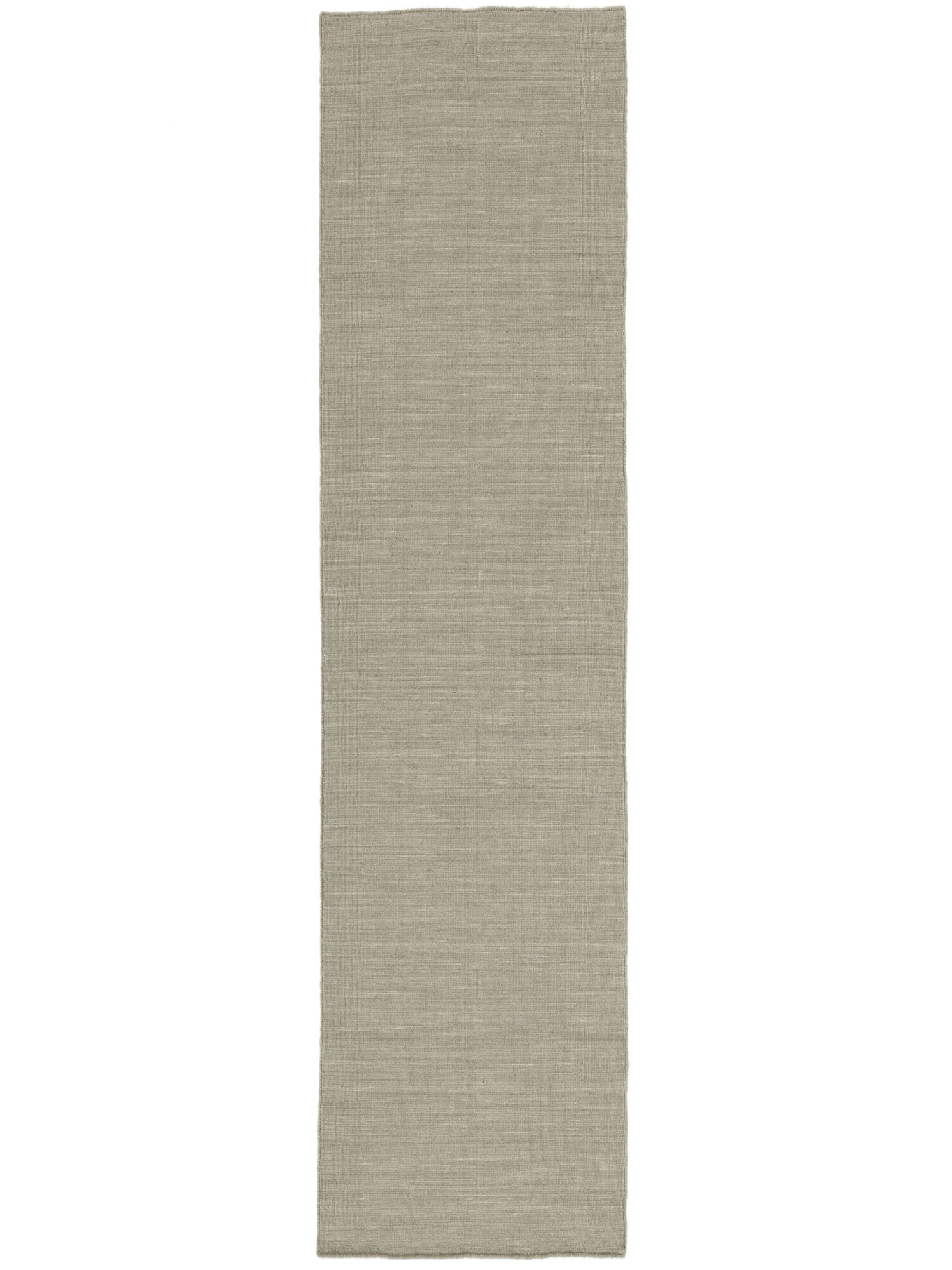 Kelim loom Teppich – Hellgrau / Beige 80×400