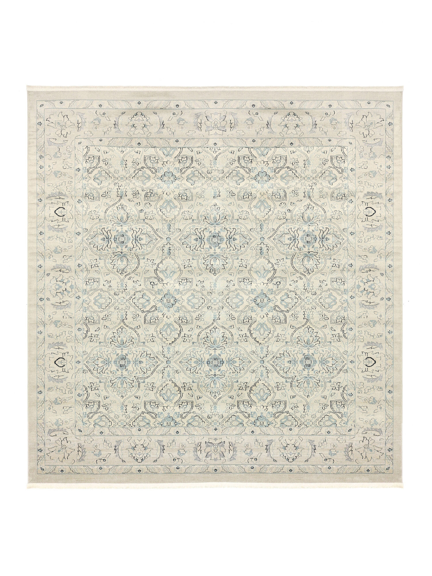 Ziegler Greenville Cream Beige / Light Blue 300 x 300 cm Rug Rugvista