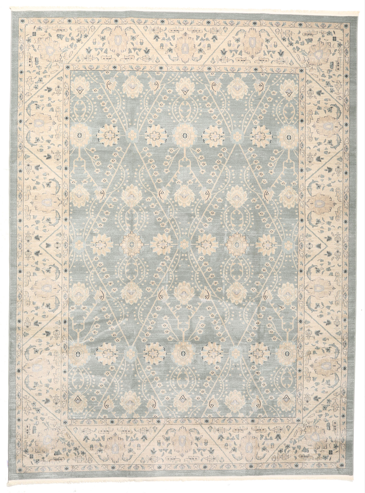 Ziegler Madison Matta - Ljusblå / Krämbeige 300x400