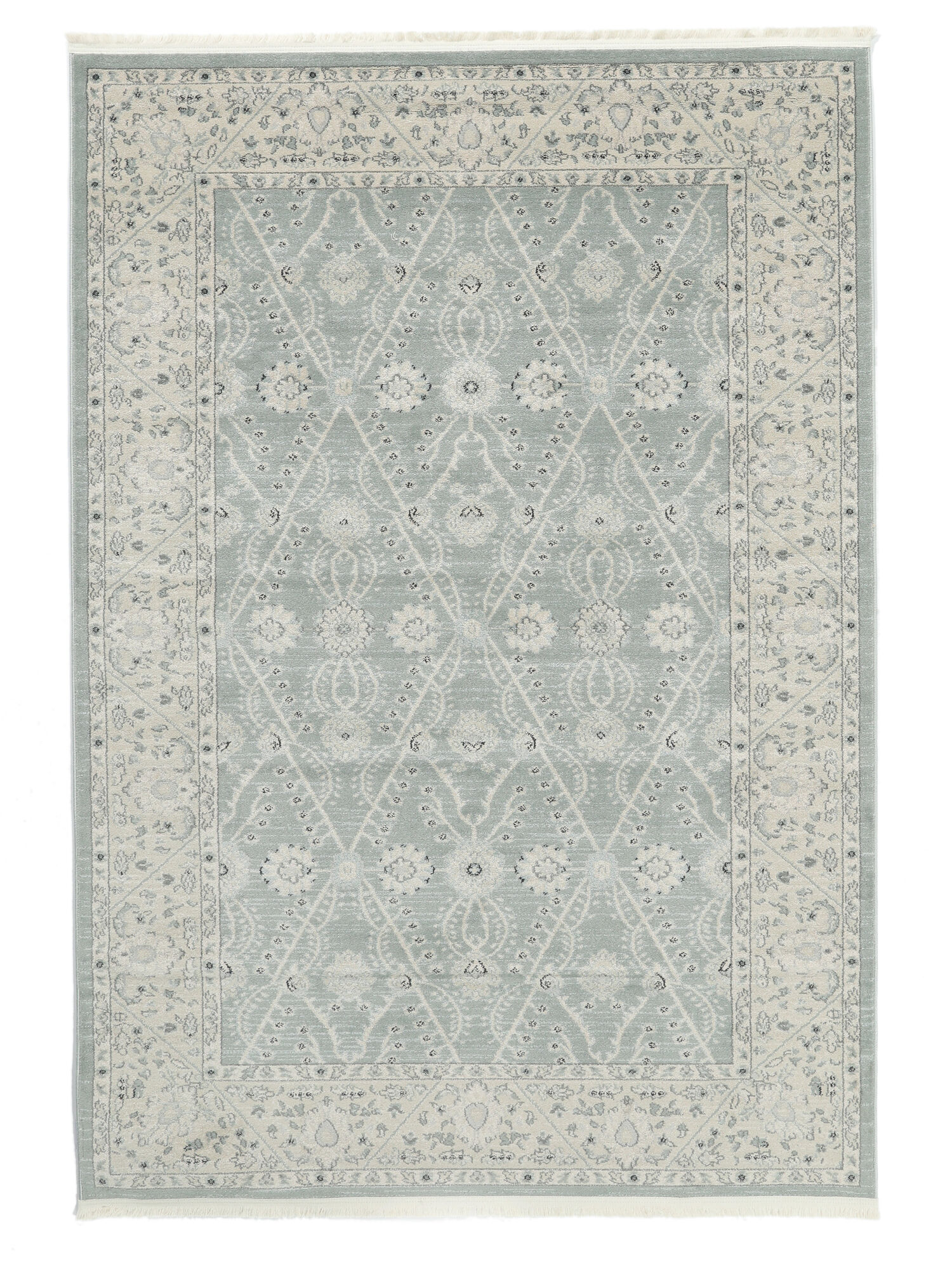 Ziegler Madison Matta - Ljusblå / Krämbeige 200x300