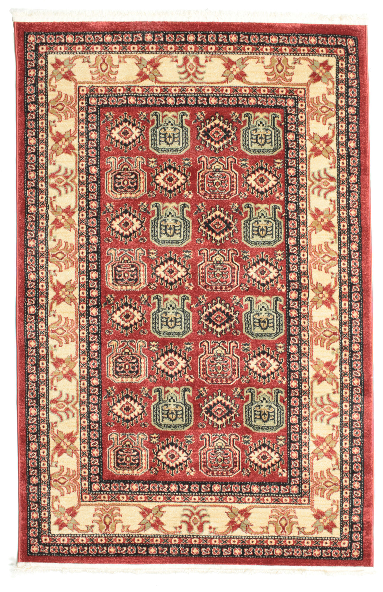 Kazak Simav Matta - Röd / Beige 120x180