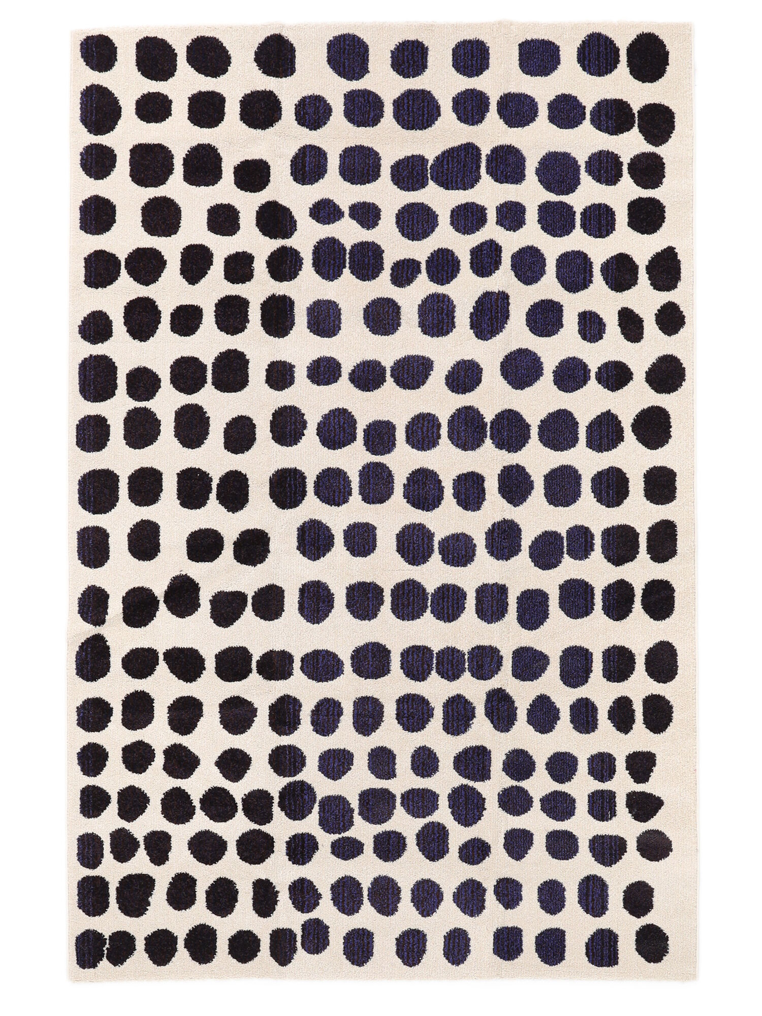 Square Matta - Beige / Mörkblå 160x230