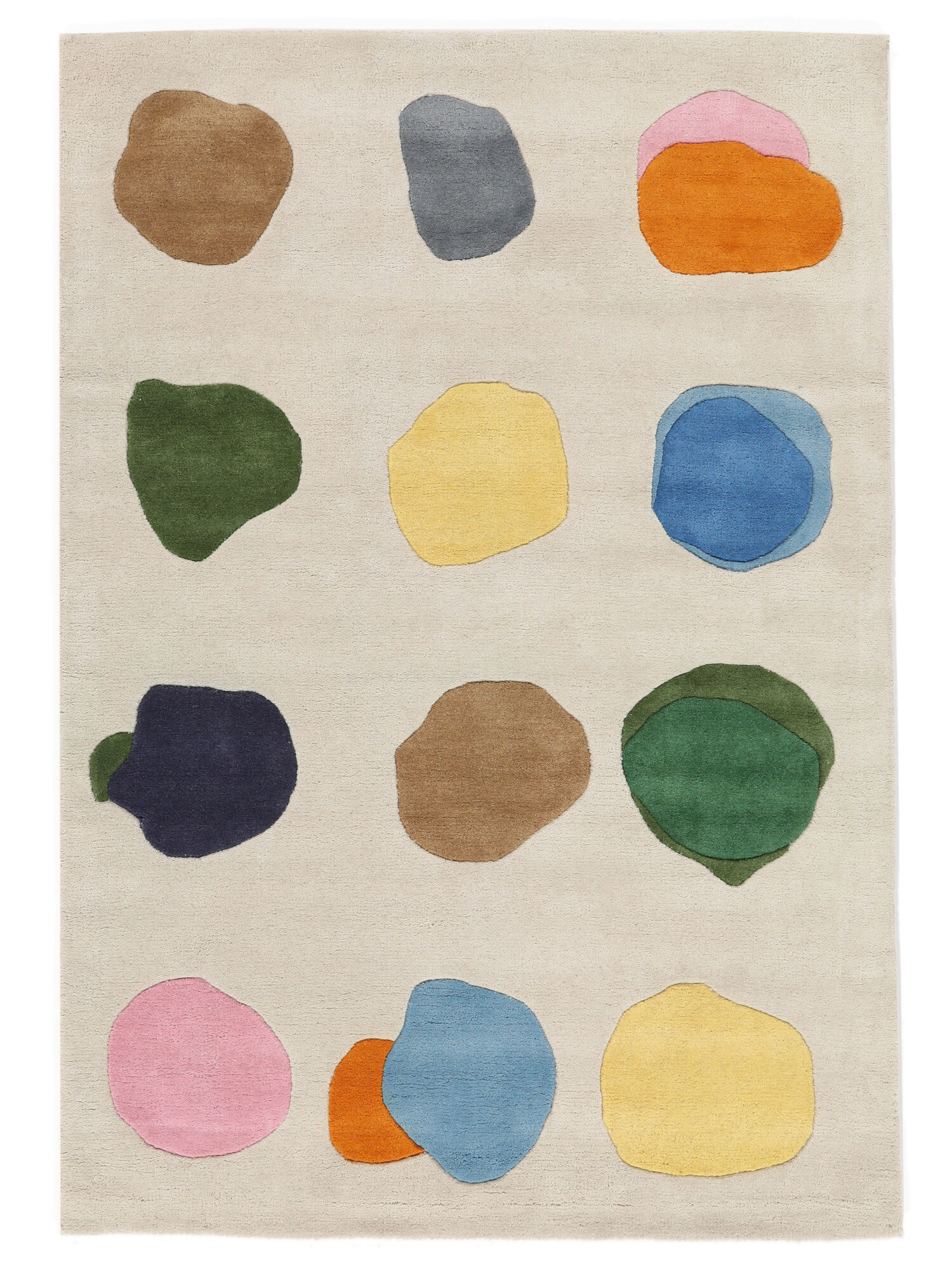 Stepping Stones Handtufted Matta - Off white / Flerf&auml;rgad 160x230
