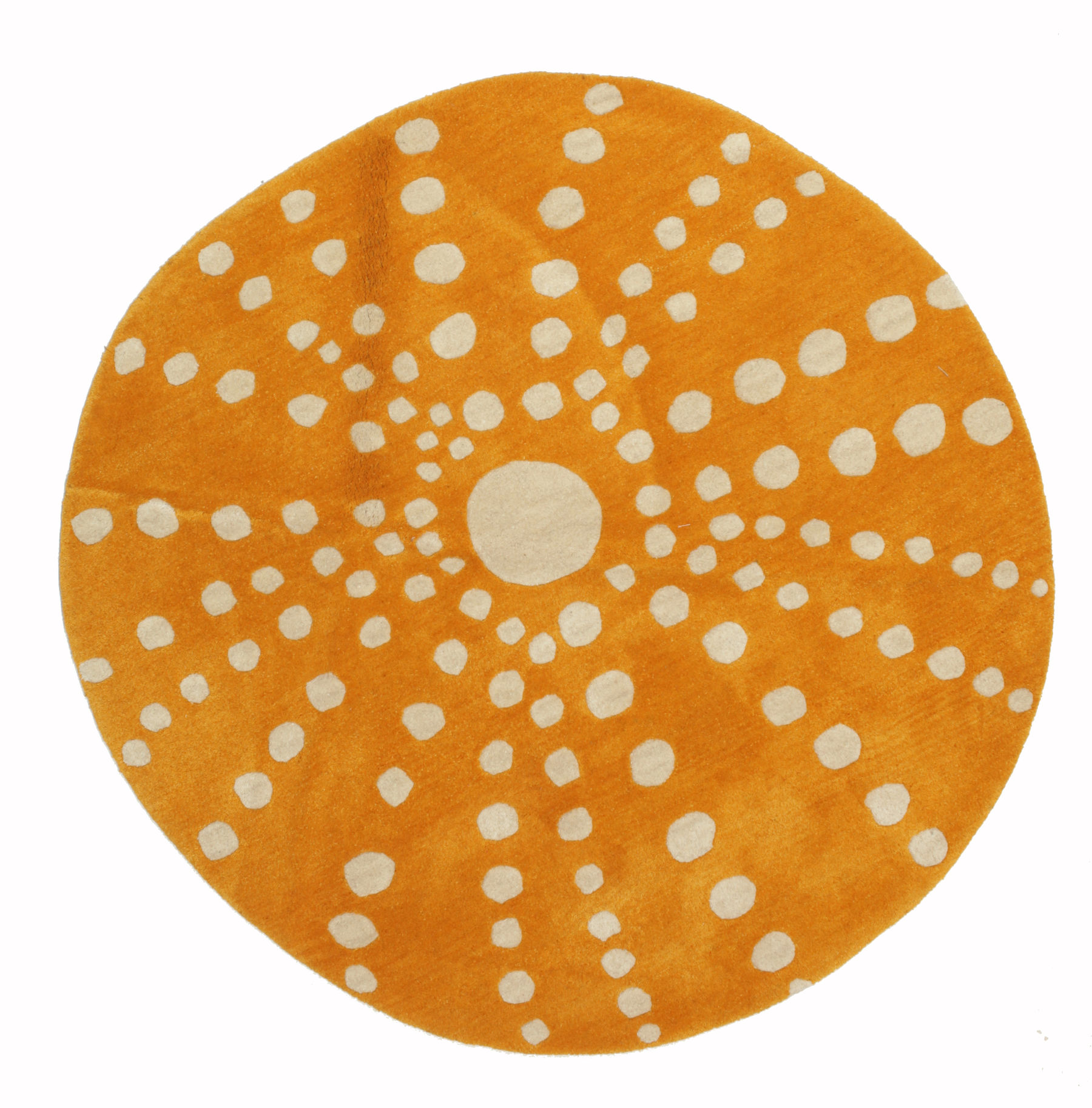 
    Sjöborre handtufted - Orange - Ø 150 cm
  
