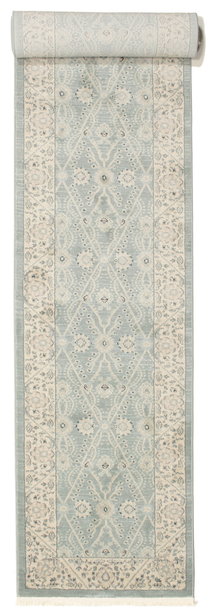 Ziegler Madison Matta - Ljusbl&aring; / Kr&auml;mbeige 80x500