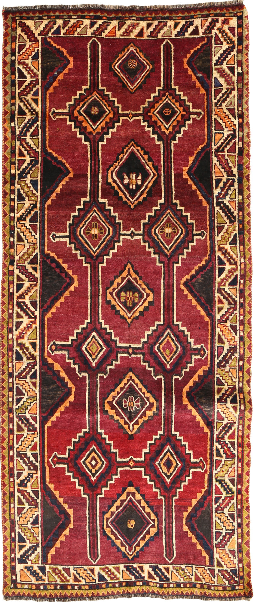 
    Qashqai Fine Rug - Dark red - 127 x 300 cm
  