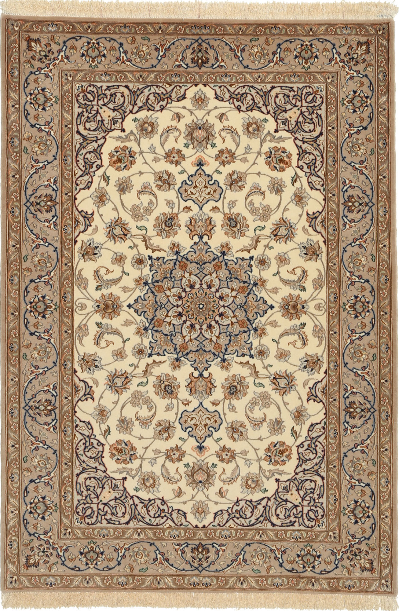 
    Isfahan silk warp - Orange - 110 x 162 cm
  