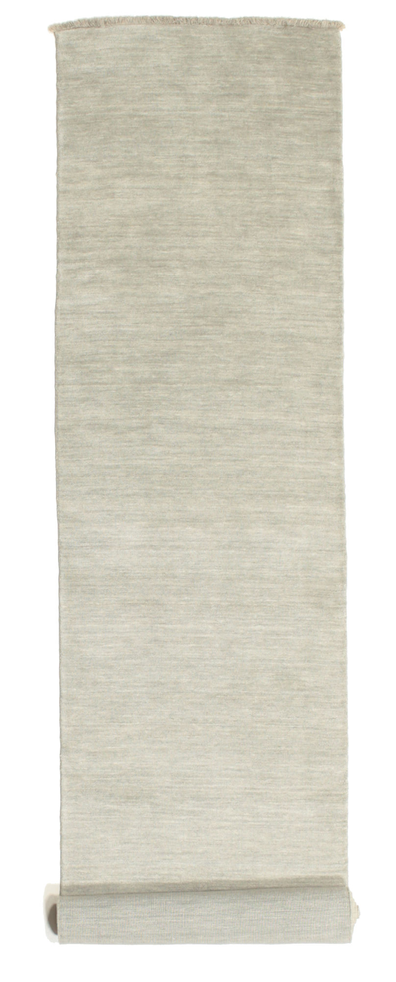 
    Handloom fringes - Light green / Grey - 80 x 400 cm
  