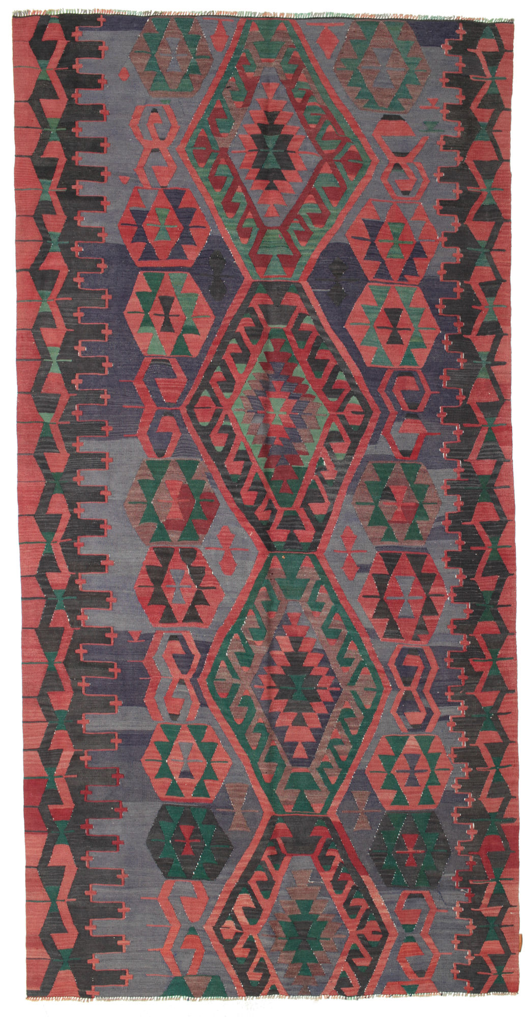 Kelim Vintage Türkei Teppich 168×337