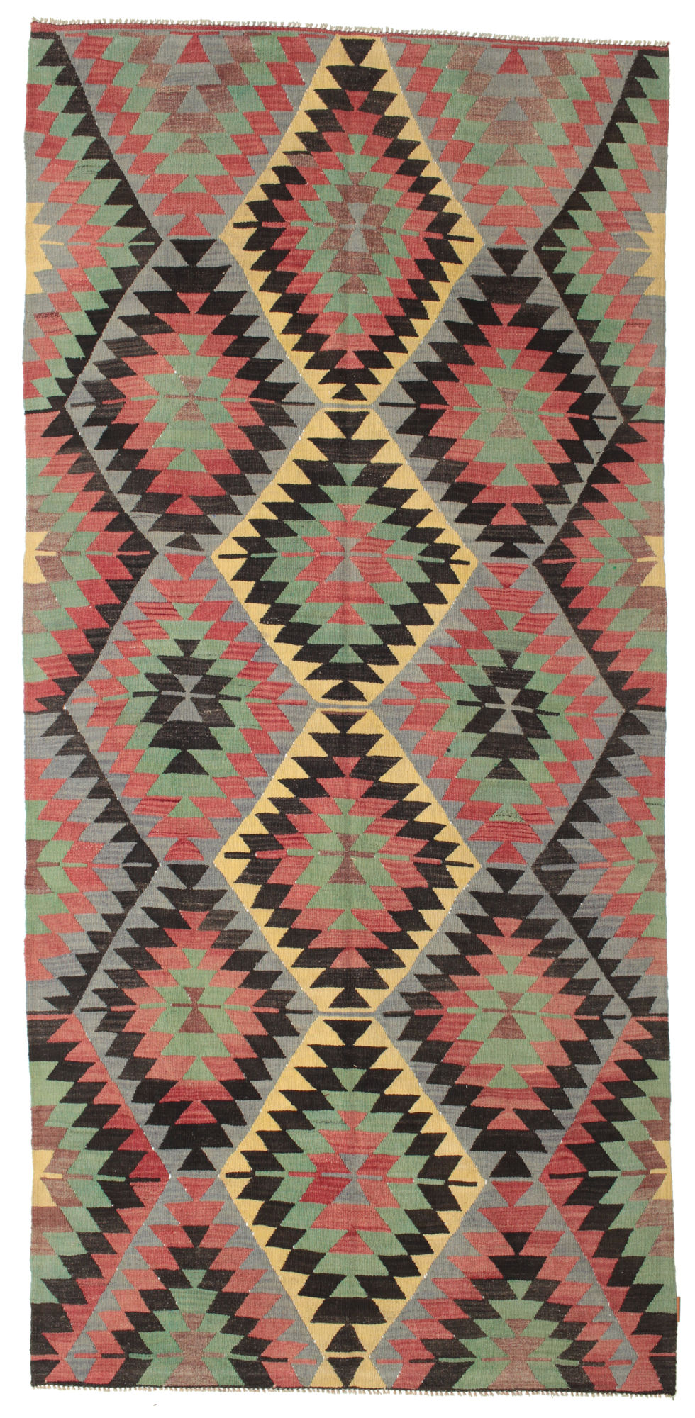 Kelim Vintage Türkei Teppich 162×347